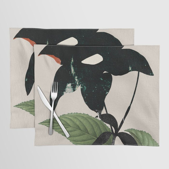 minimal collage/ Flower  Placemat Gallery Image 1