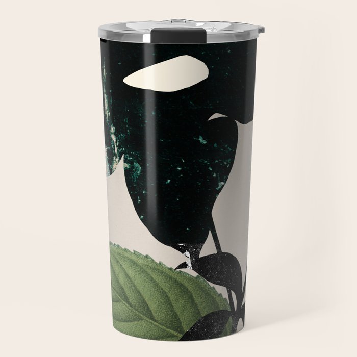 minimal collage/ Flower  Travel Mug Gallery Image 1