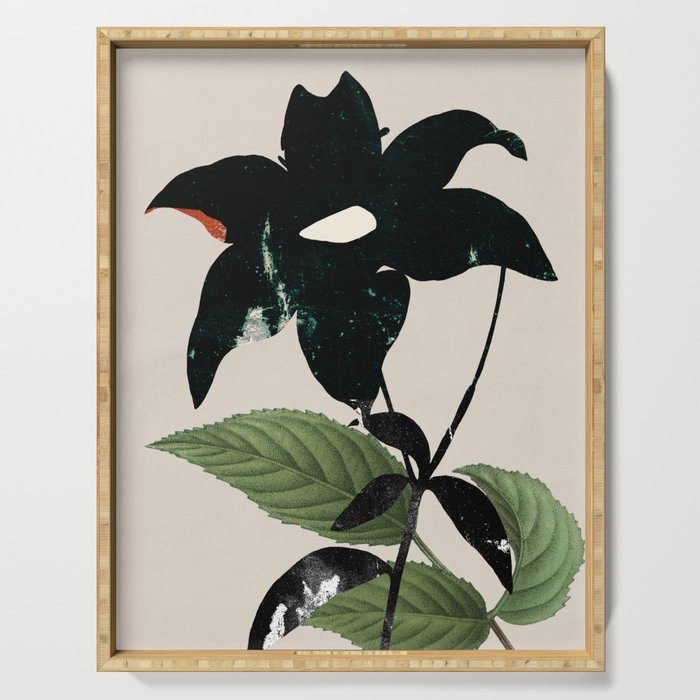 minimal collage/ Flower  Serving Tray Gallery Image 1