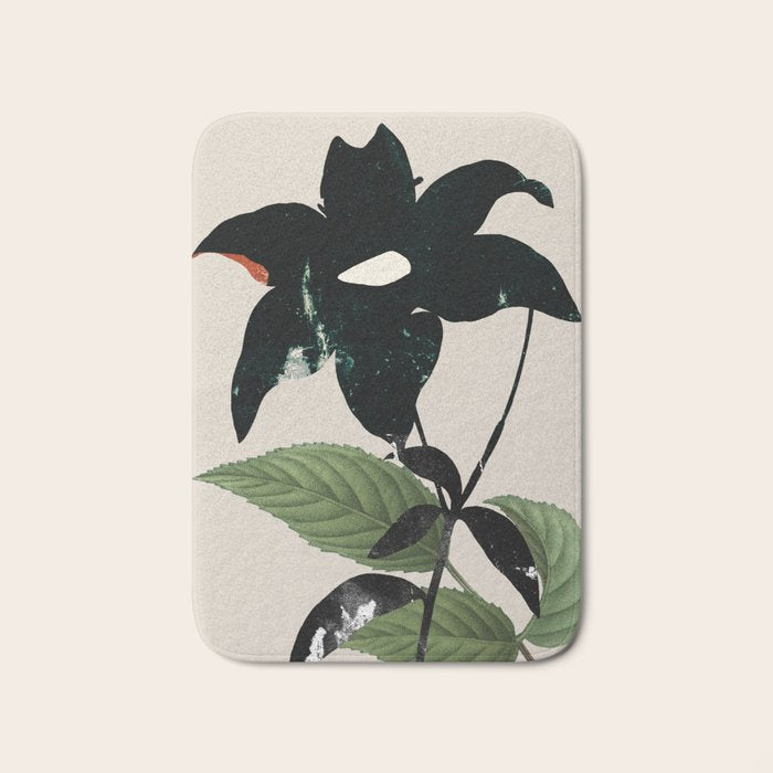 minimal collage/ Flower  Bath Mat Gallery Image 1