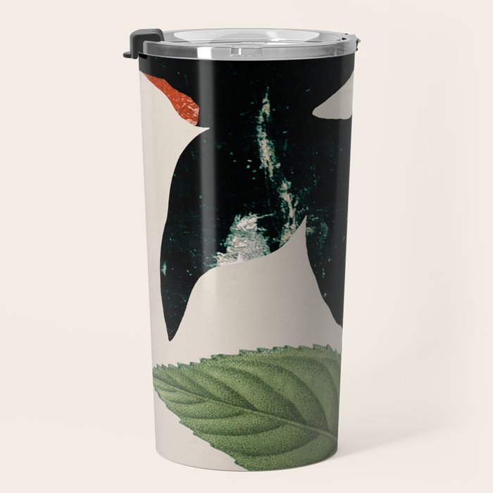 minimal collage/ Flower  Travel Mug Gallery Image 3