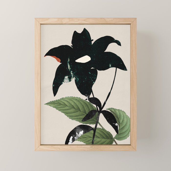 minimal collage/ Flower  Mini Art Print Gallery Image 1