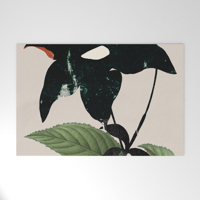 minimal collage/ Flower  Welcome Mat Gallery Image 1