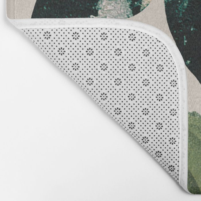 minimal collage/ Flower  Bath Mat Gallery Image 2