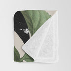 minimal collage/ Flower  Throw Blanket Gallery Image 3
