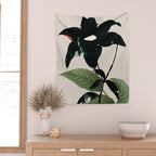 minimal collage/ Flower  Wall Tapestry Gallery Image 2