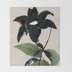 minimal collage/ Flower  Throw Blanket Gallery Image 2
