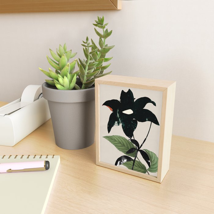 minimal collage/ Flower  Mini Art Print Gallery Image 2