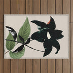 minimal collage/ Flower  Outdoor Rug Gallery Image 1