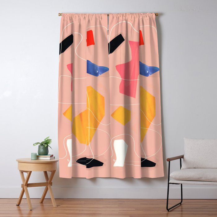 Minimal Abstract Shapes 90 Window Curtain Gallery Image 5