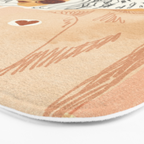 Girl Who Loves Baseball Bath Mat Gallery Image 3