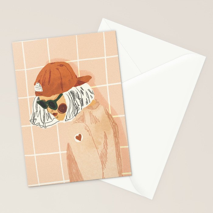 Girl Who Loves Baseball Stationery Card Gallery Image 2