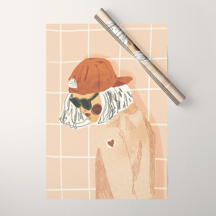 Girl Who Loves Baseball Wrapping Paper Gallery Image 1