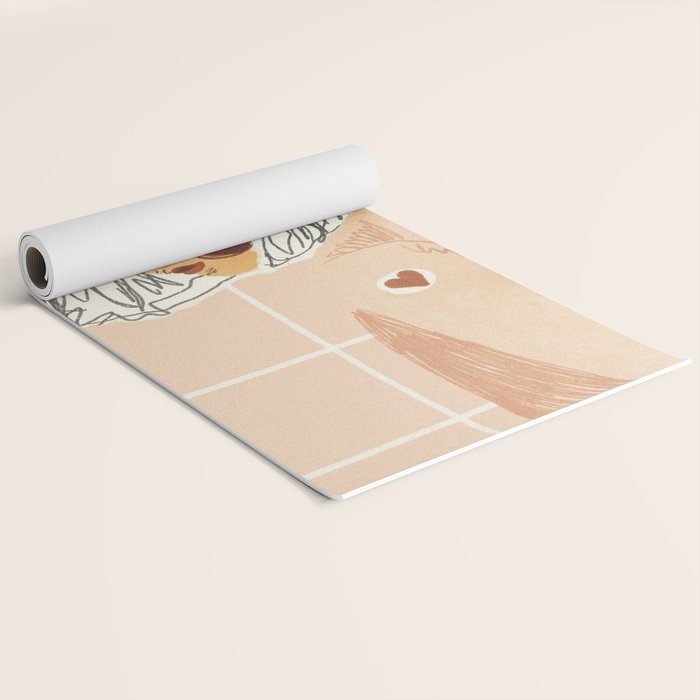 Girl Who Loves Baseball Yoga Mat Gallery Image 2