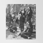 Nuns Photography Rebellious Nuns Drinking and Smoking Poster | Smoking Nuns Vintage Photo -Smoking Throw Blanket Gallery Image 2