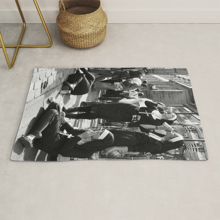 Nuns Photography Rebellious Nuns Drinking and Smoking Poster | Smoking Nuns Vintage Photo -Smoking Rug Gallery Image 1