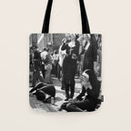 Nuns Photography Rebellious Nuns Drinking and Smoking Poster | Smoking Nuns Vintage Photo -Smoking Tote Bag Gallery Image 1