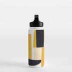 Yellow Abstract Collage Water Bottle Gallery Image 3