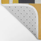 Yellow Abstract Collage Bath Mat Gallery Image 2