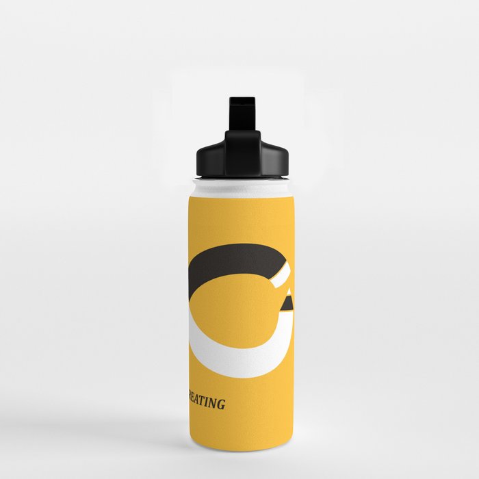 Never stop creating (the infinity pencil) Water Bottle Gallery Image 2