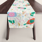 Festive holiday drinks illustration Table Runner Gallery Image 1