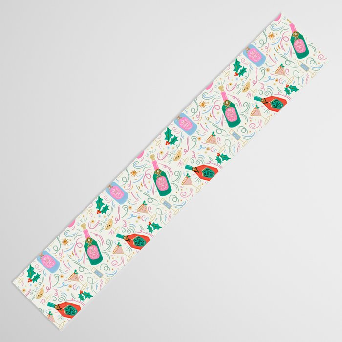 Festive holiday drinks illustration Table Runner Gallery Image 3