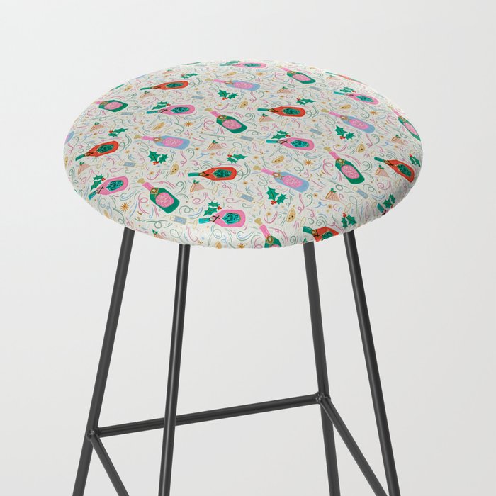 Festive holiday drinks illustration Stool Gallery Image 2