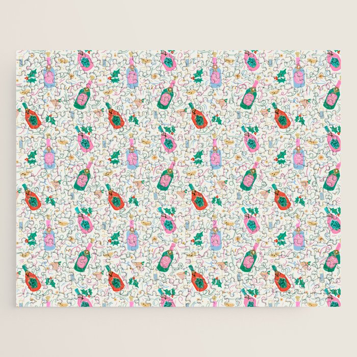 Festive holiday drinks illustration Jigsaw Puzzle Gallery Image 1