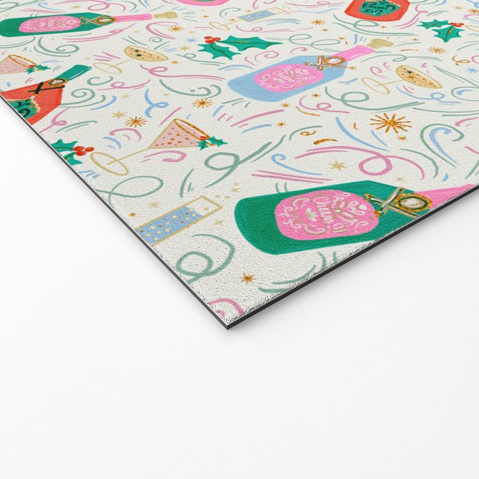 Festive holiday drinks illustration Welcome Mat Gallery Image 2