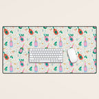 Festive holiday drinks illustration Desk Mat Gallery Image 1