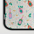 Festive holiday drinks illustration Laptop Sleeve Gallery Image 3