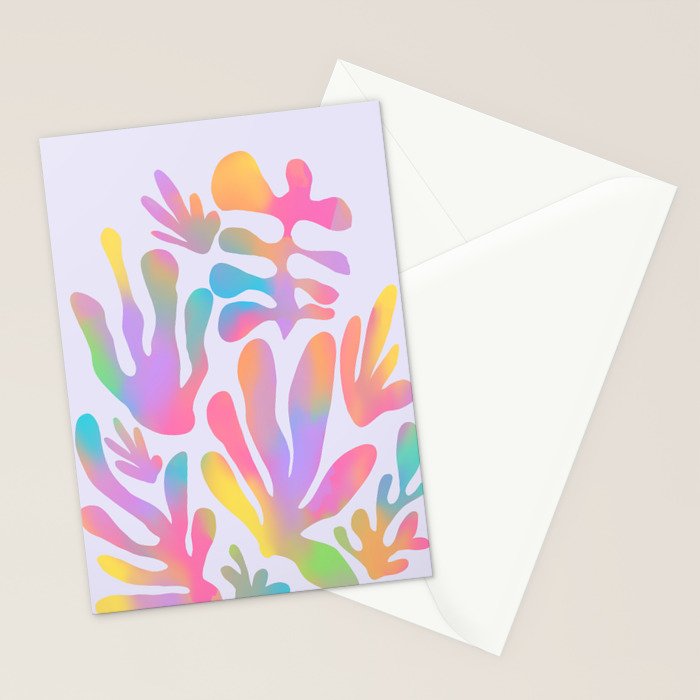 Matisse colorful pastel cutouts Stationery Card Gallery Image 2