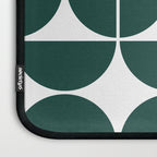 Mid Century Modern Geometric 04 Dark Green Laptop Sleeve Gallery Image 3