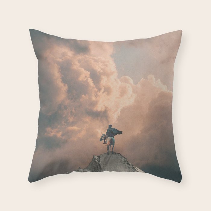 Lone Wayfarer Throw Pillow Gallery Image 1