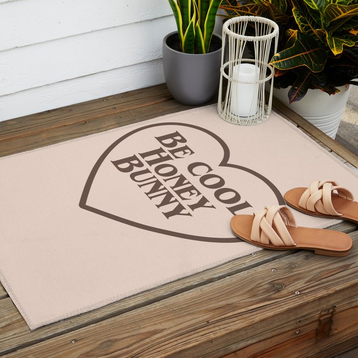 Be Cool, Funny Quote Outdoor Rug Gallery Image 2