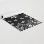 black and white bandana pattern Yoga Mat Gallery Image 2