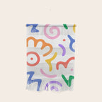 Colorful fun doodle symbol art pattern Wall Hanging Gallery Image 1