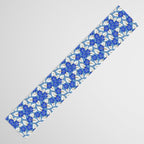 Tossed sakura flowers in blue Table Runner Gallery Image 3