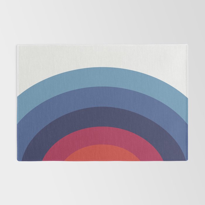 Retro Sunset Wave Vibes Rug Gallery Image 2