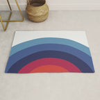 Retro Sunset Wave Vibes Rug Gallery Image 1