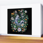 White Fox Garden Wall Mural Gallery Image 2