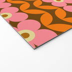 Retro Flower 10B Welcome Mat Gallery Image 2