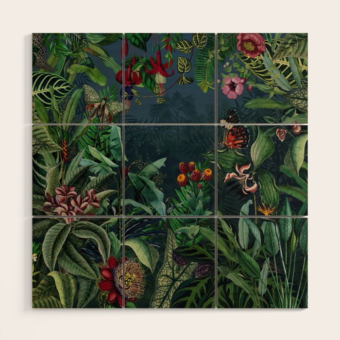 Midnight rainforest I Wood Wall Art Gallery Image 1