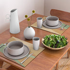 Geometric Triangles XII Earthy Rustic Placemat Gallery Image 2