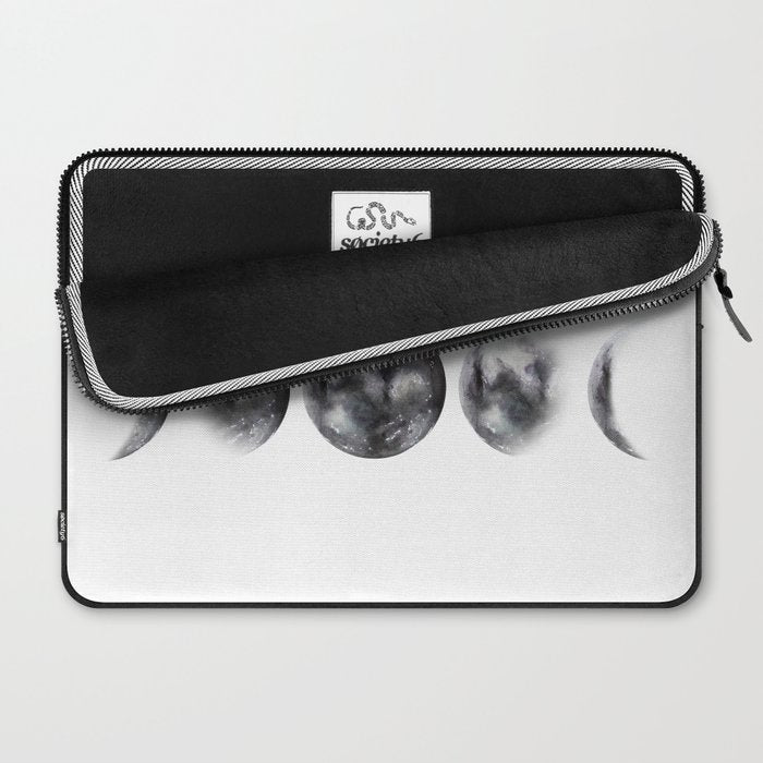 Moon phases watercolor painting Laptop Sleeve Gallery Image 2