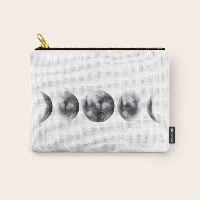 Moon phases watercolor painting Carry All Pouch Gallery Image 1