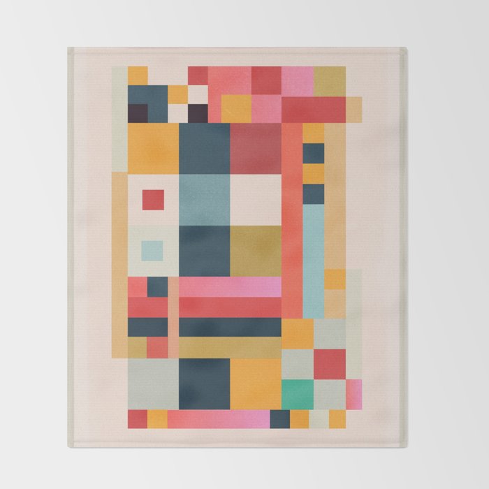 Geometric Abstraction 216 Throw Blanket Gallery Image 2