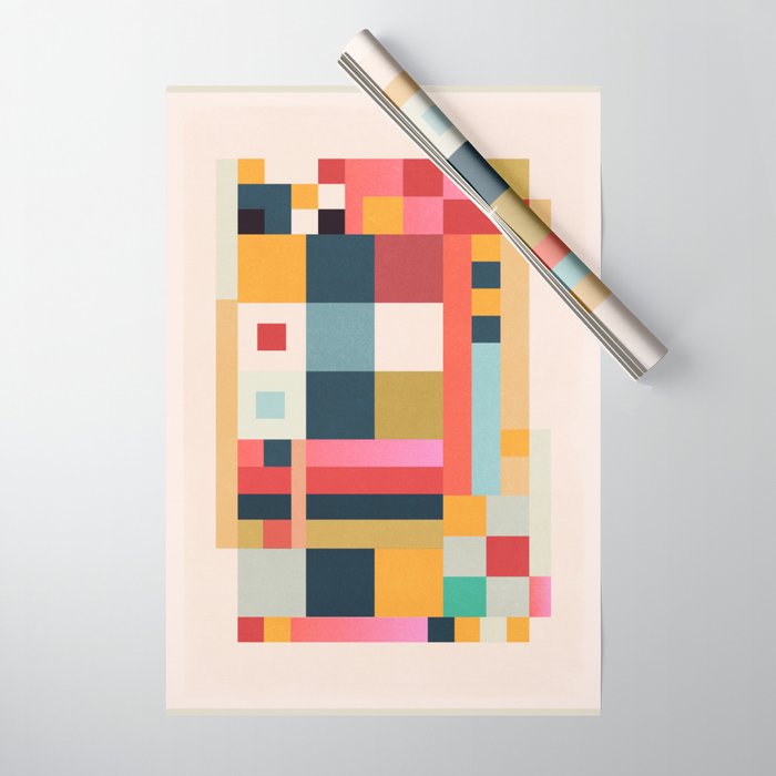 Geometric Abstraction 216 Wrapping Paper Gallery Image 1