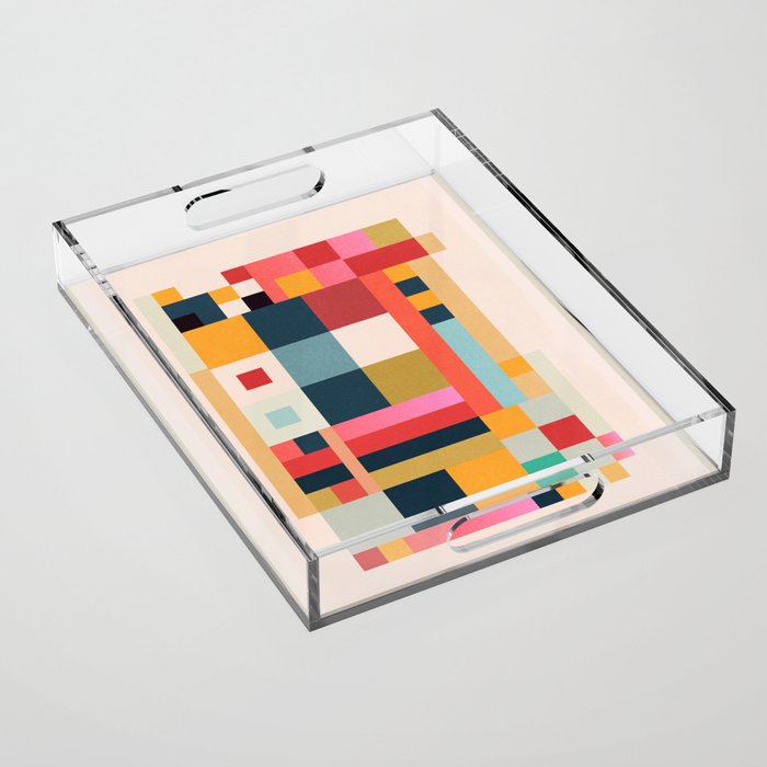 Geometric Abstraction 216 Acrylic Tray Gallery Image 1