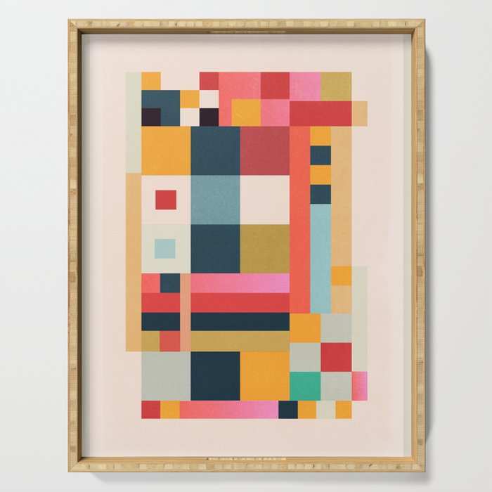 Geometric Abstraction 216 Serving Tray Gallery Image 1
